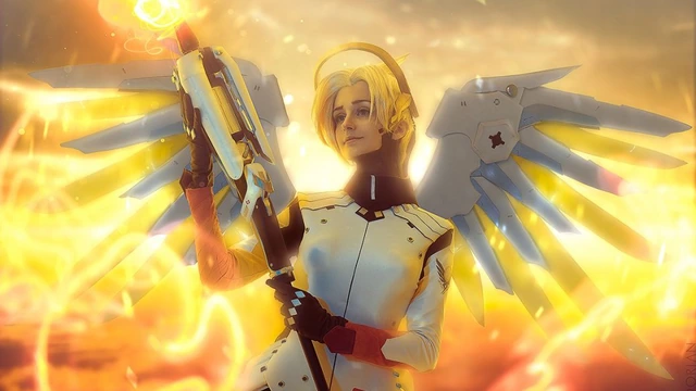 Косплей Ангел из Overwatch