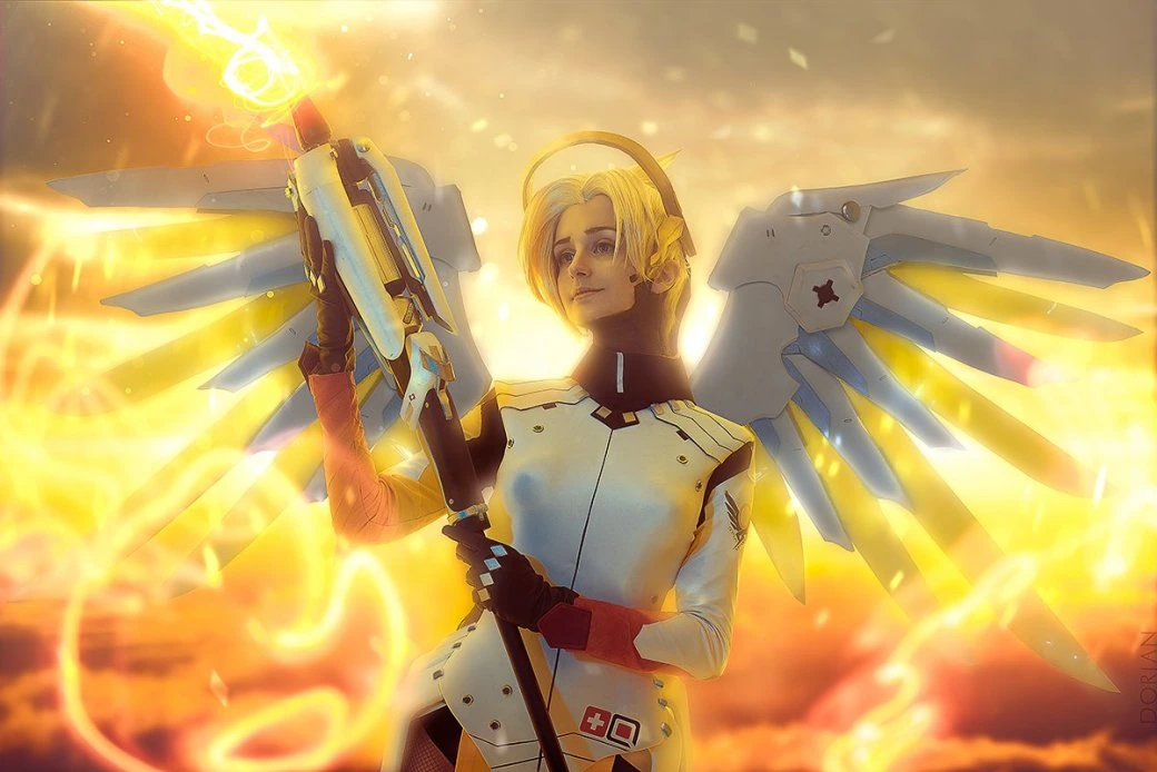 Косплей Ангел из Overwatch