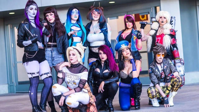 Косплей - герои Overwatch в панк-рок стилистике