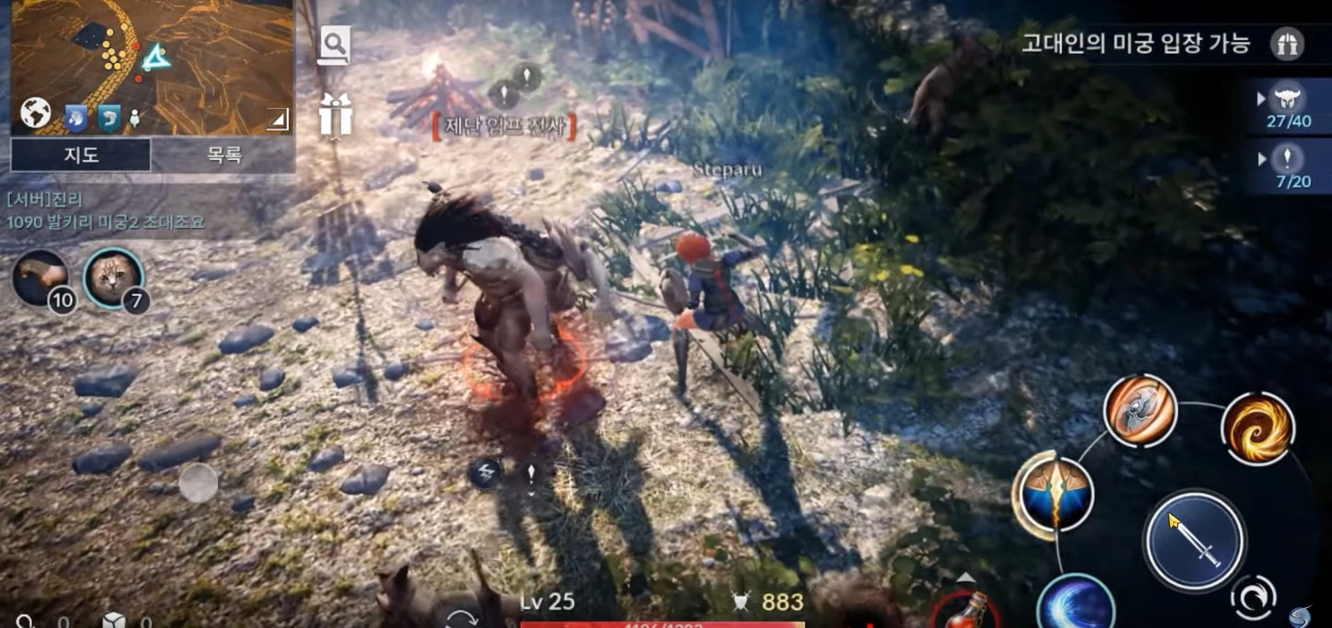 Геимплей 25 уровня в Black Desert Mobile
