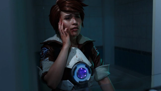 Косплей Трейсер из Overwatch