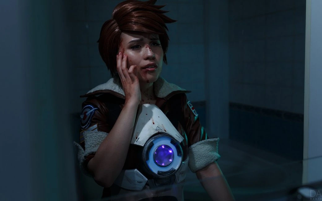 Косплей Трейсер из Overwatch