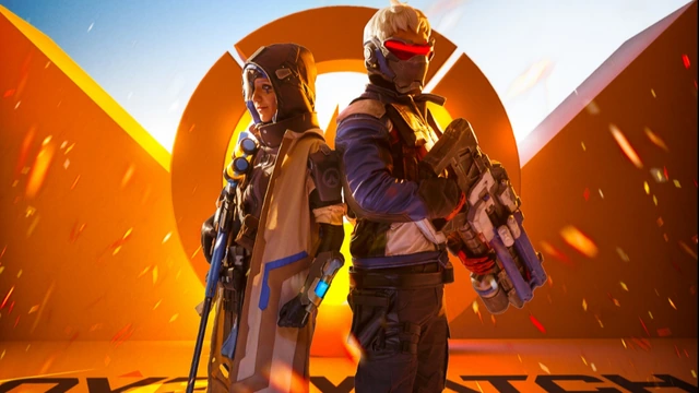 Косплей Ана и Солдат-76 из Overwatch