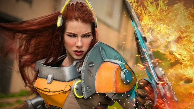 Анастасия Зеленова вновь предстала в образе Бригитты из Overwatch
