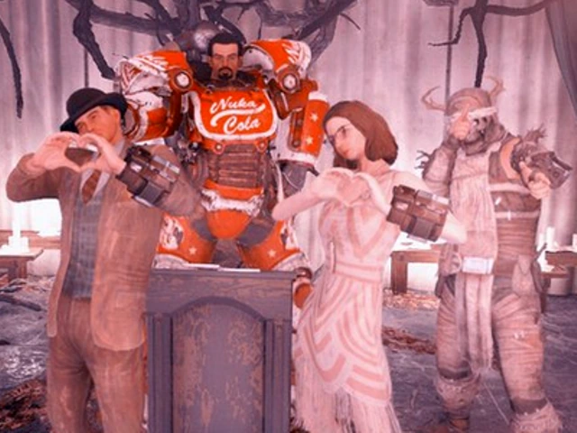 Геймеры устроили свадьбу в Fallout 76