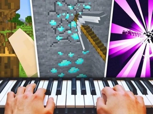 Фанат Minecraft прошёл игру с помощью пианино