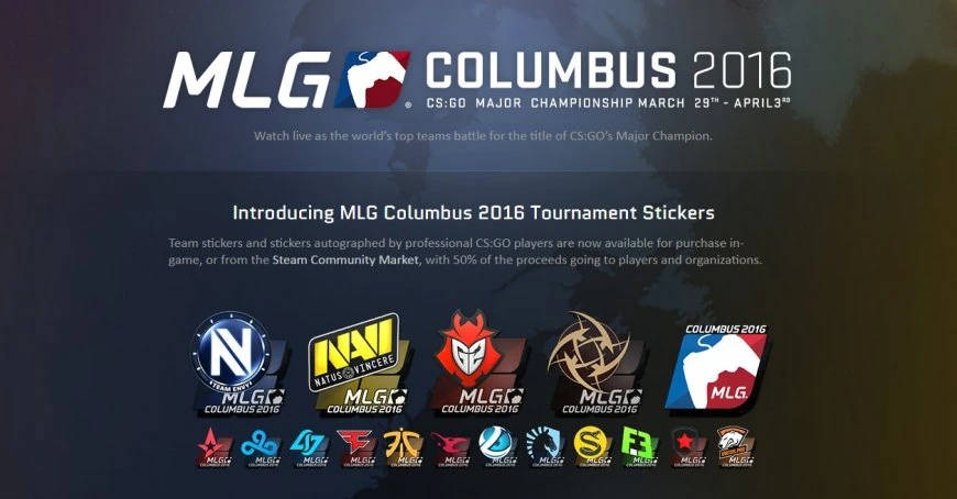 CS:Go - MLG Major Columbus 2016: Стикеры турнира