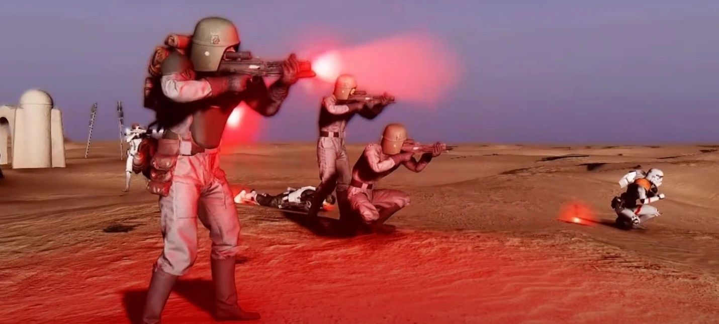 Новый геймплей масштабного мода по Star Wars на основе Fallout: New Vegas