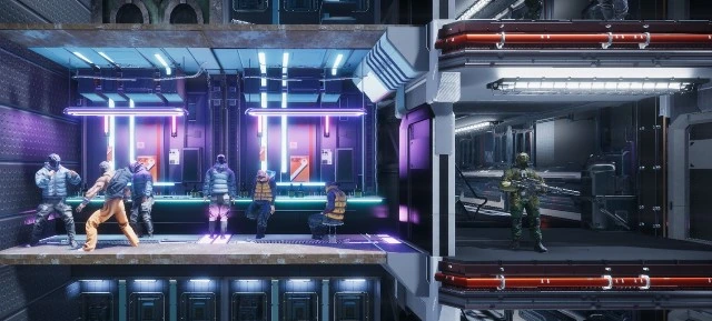 Управление небоскребом киберпанк-банды в трейлере стратегии Dystopians