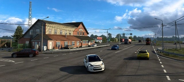Геймплей дополнения "Сердце России" из Euro Truck Simulator 2