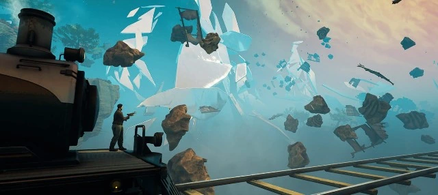 Поезд взят на абордаж в трейлере дополнения Railroad Duel для Voidtrain