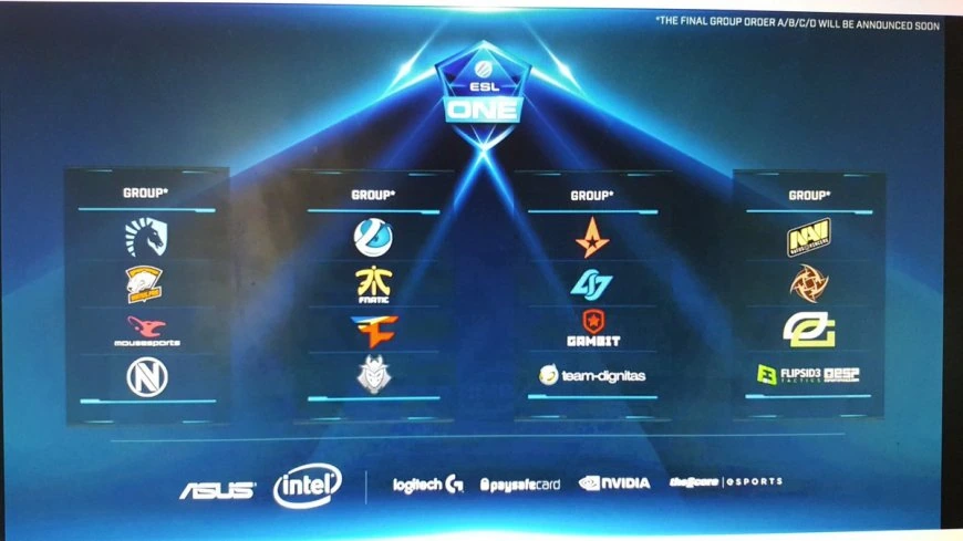 CS:Go - Определены группы для ESL One Cologne 2016