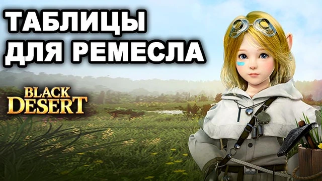 Полезные таблицы для ремесел в BDO