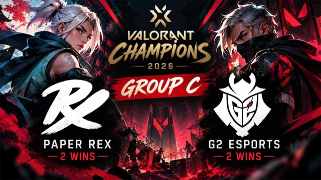 Paper Rex и G2 Esports одержали по две победы в Group C VCT Champions 2026