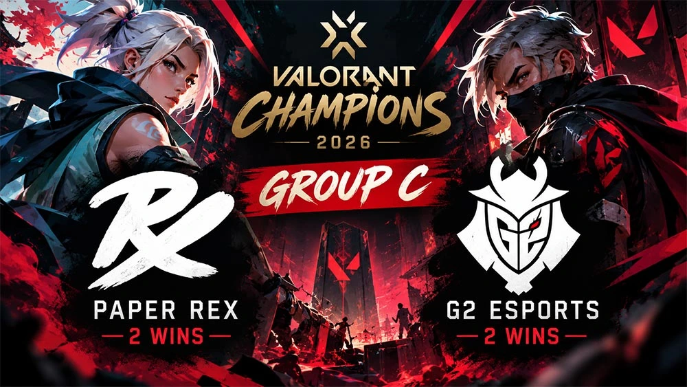 Paper Rex и G2 Esports одержали по две победы в Group C VCT Champions 2026